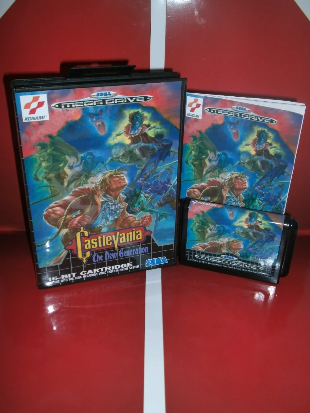 Castlevania Новинка игры Картридж с коробкой и руководством 16 бит MD карточная игра для