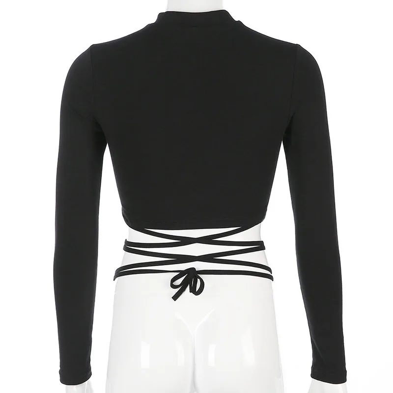 Черный джазовый танцевальный Топ модная одежда для Dj Rave сценическая с длинными