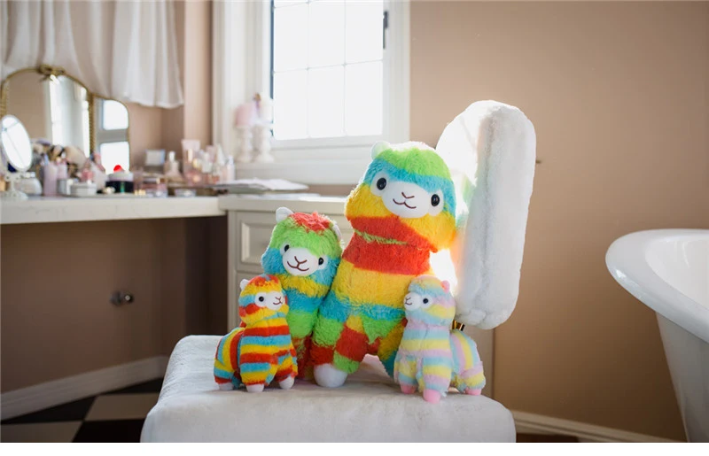 20/35/50 см Kawaii Радуга Альпака плюшевая овечка игрушка куклы для детей Одежда для детей из мягкого хлопка подушки игрушки домашний текстиль подарки для детей