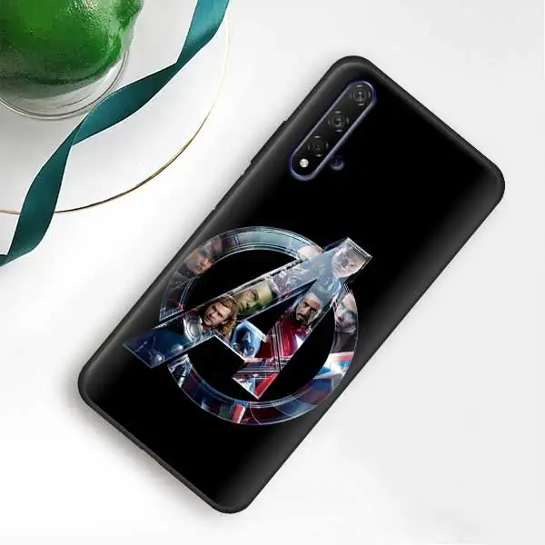 003 Черные силиконовые чехлы Marvel с супергероями Мстителями для Huawei Honor Y5 Y6 Y7 Y9 Y9 P30 Pro Honor 20 Pro, чехол для телефона - Цвет: 003