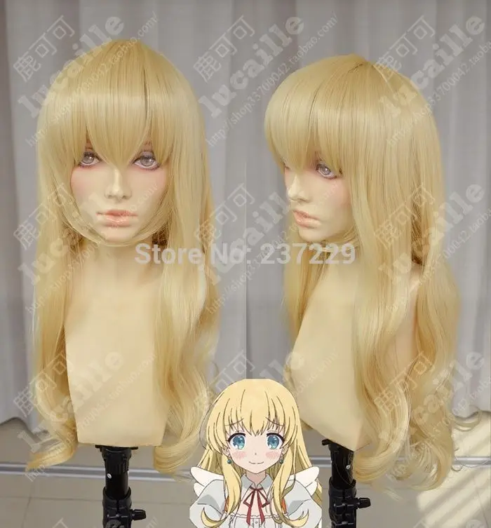 Оптовая цена p & P ****** COS парик Новый vogue девушки длинные Светло Русый Косплей