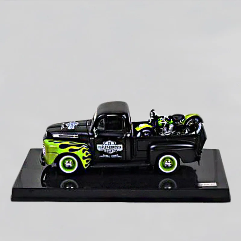 Пикап Maisto 1:24 + модель мотоцикла автомобиля из сплава декоративная коллекция