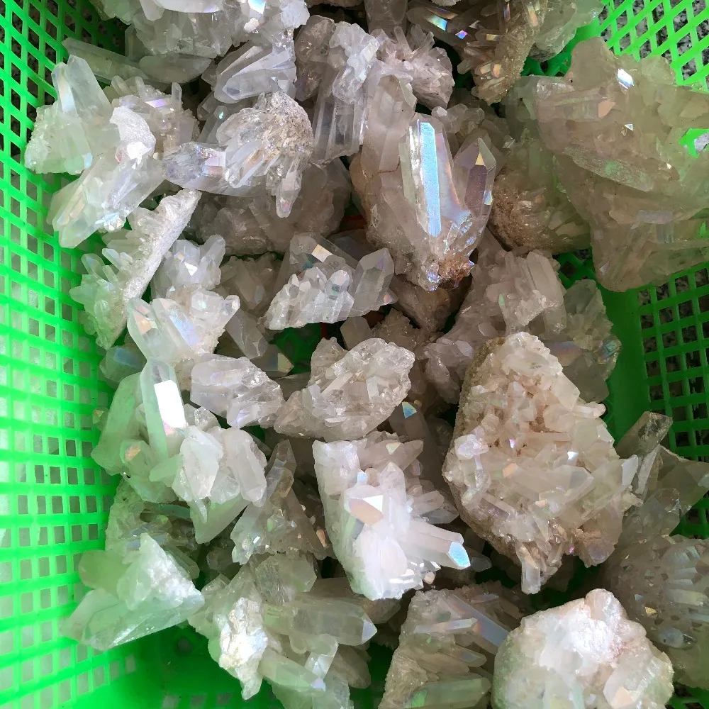 Натуральный Прозрачный кристаллический кластер кварца 120 г маленькие камни