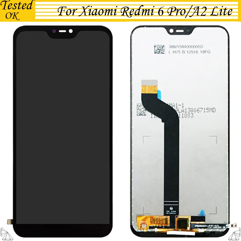 Для Xiaomi Redmi 6 Pro 6Pro Полный ЖК дисплей + сенсорный экран 100% протестированный хороший
