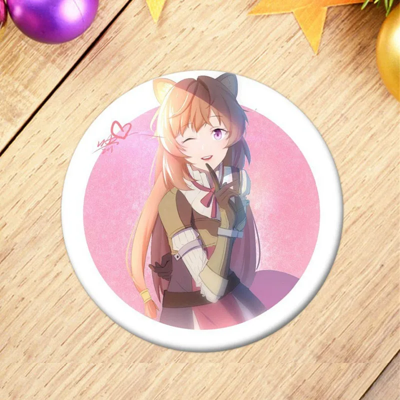 Аниме Rising of The Shield Hero Raphtalia Tate no Yuusha Nariagari косплей брошка мультфильм булавки значок