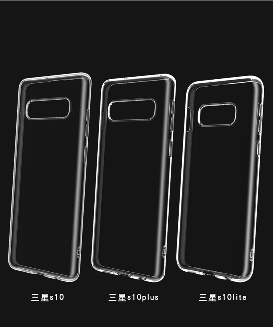 Прозрачный силиконовый чехол из ТПУ для Samsung Galaxy A7 2018 A50 A20 A40 A30 A70 A80 S8 S9 S10 S20 Plus