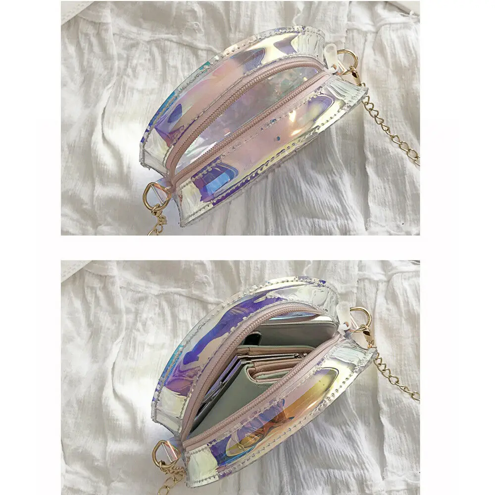 Новая женская сумка из ПВХ круглая мессенджер через плечо для леди мини