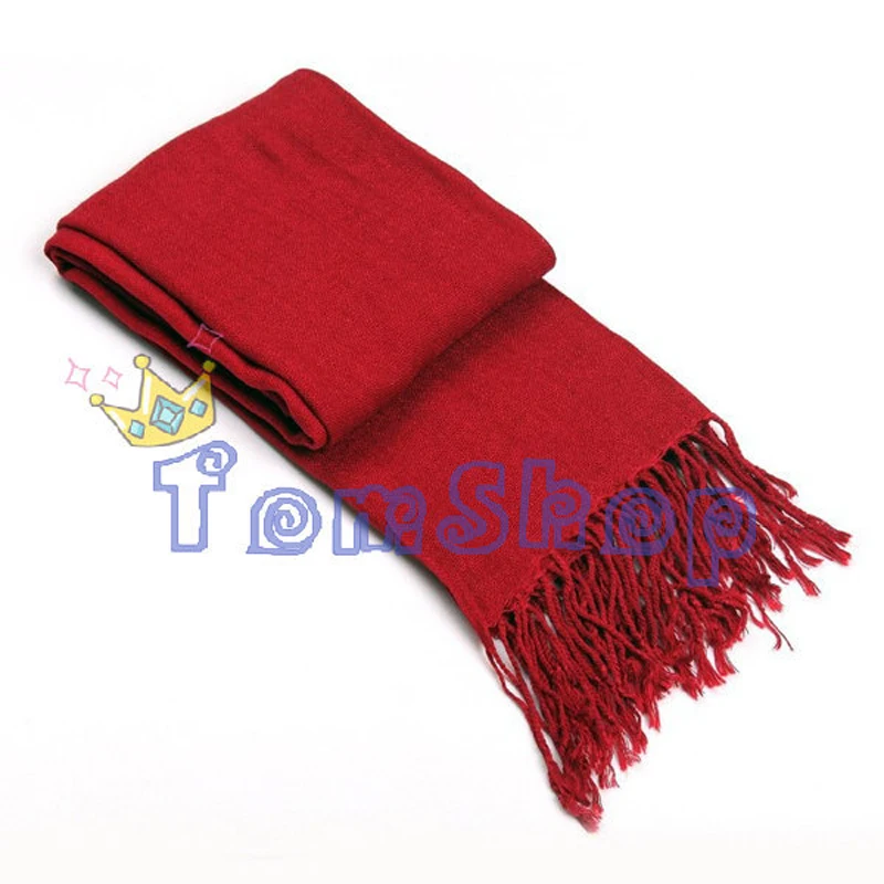 Аниме Атака на титанов Шарф Микасы Аккерман Шингеки но Коджин Красный шарф с бахромой Шарфы косплея Хэллоуина 160*70 см.