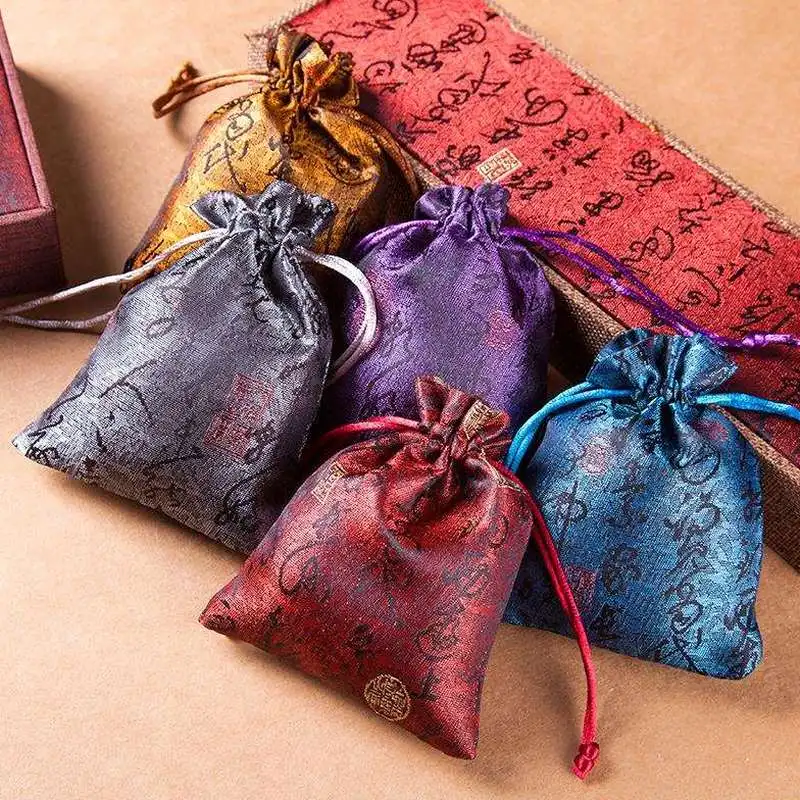 Сумки для ювелирных изделий 20 шт. Премиум упаковка шелковых 10х13 см сумка на