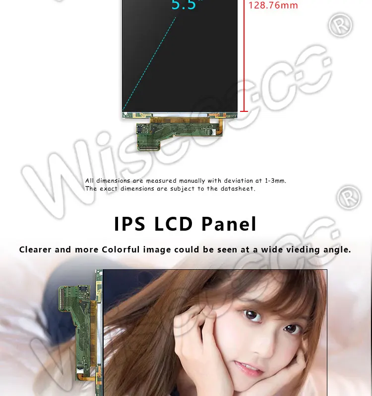5,5 дюймовый 4 k ЖК-экран 2160*3840 разрешение панель ЖК-дисплей с Hdmi панель управления