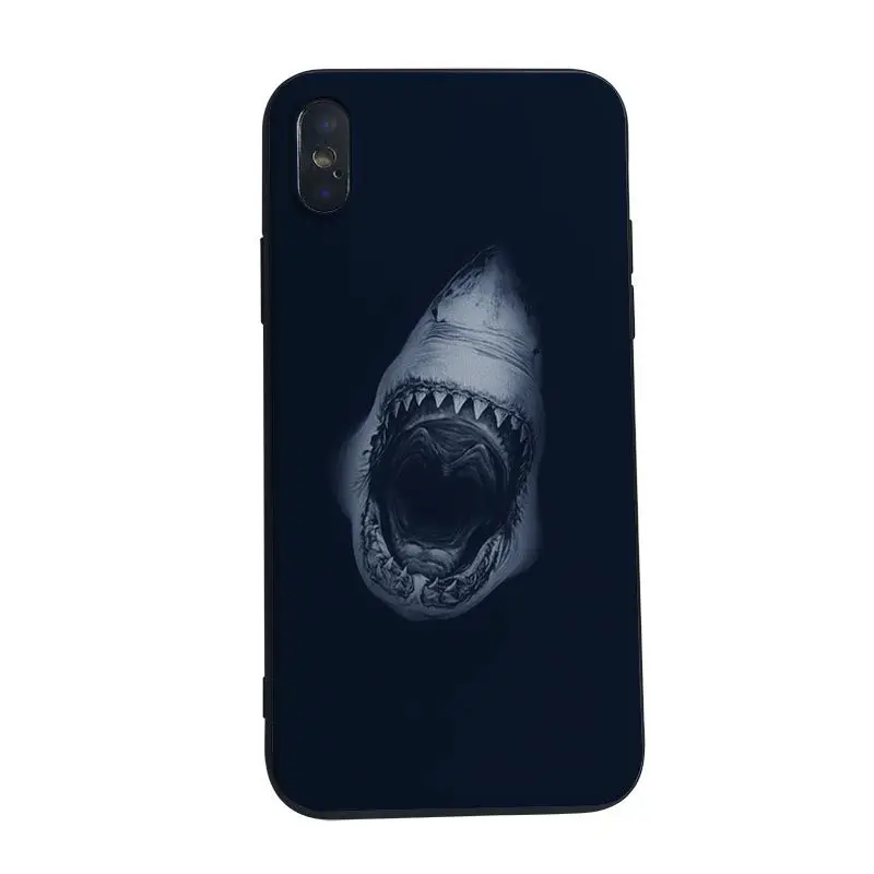 Мягкий силиконовый чехол MaiYaCa Happy Jaws для iphone 5 5s SE 6s 6plus 7 8plus 8 X XS XR XSMAX мягкий из ТПУ |