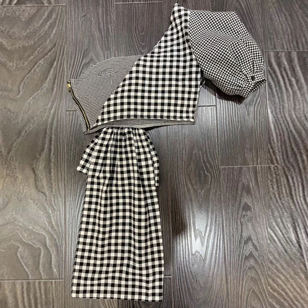 Женская блузка с открытыми плечами FTGSDLONG повседневная Асимметричная коротким