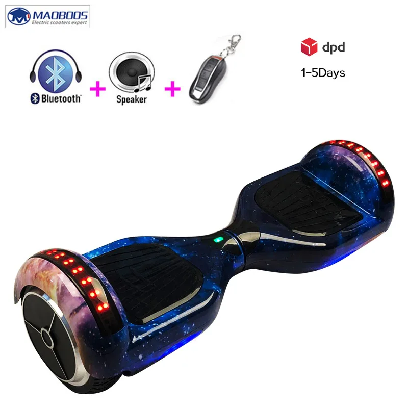 Самостоятельная Баланс Электрический ХОВЕРБОРДА светодиодный Bluetooth Hover доска