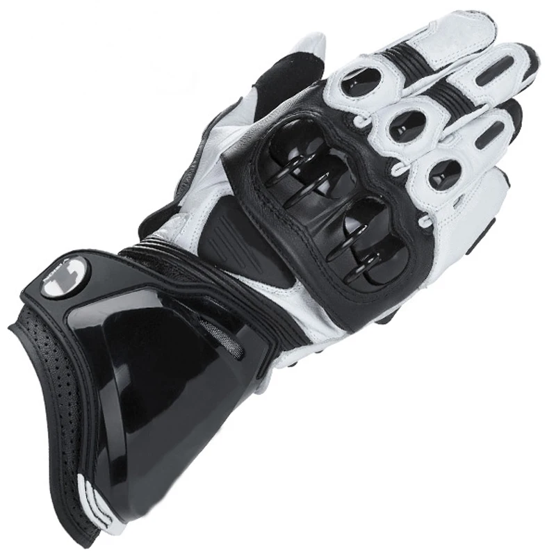 Перчатки для мотогонок guantes motocicleta мотоциклетные gant длинные Кожаные