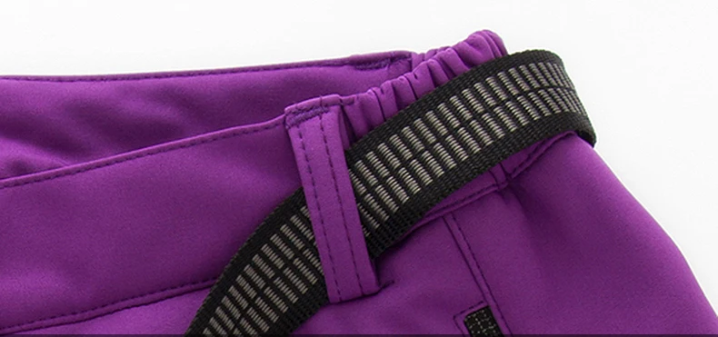 Зимний отдых Пеший Туризм Открытый Спорт Soft Shell Брюки для девочек Теплые