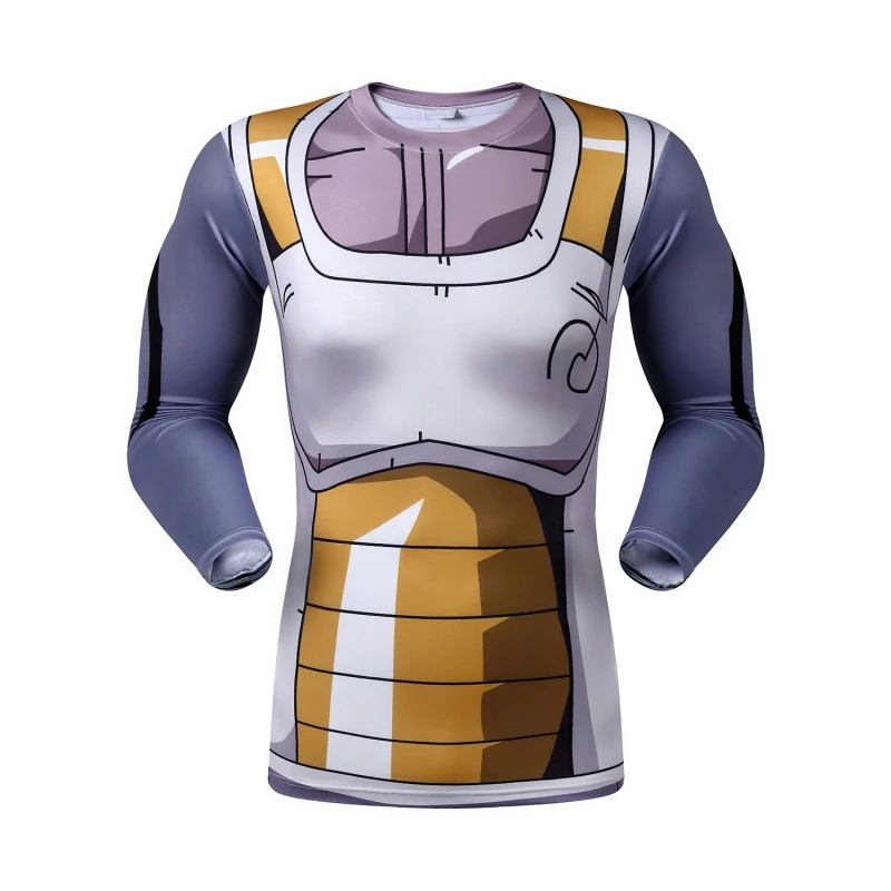 Аниме Dragon Ball Z Vegeta Super Saiyan Goku Piccolo Мужская 3D футболка костюм для фитнеса Джерси с