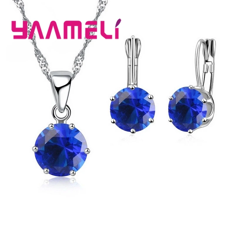Комплект из колье и серёг серебра 925 пробы|silver jewelry set|sterling silver setfashion set |