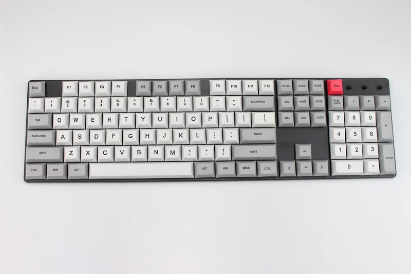 White MP английская версия DSA профиль гранит keycap 108 клавиш PBT Keycap краситель-сублимированные колпачки для механической игровой клавиатуры - Цвет: White