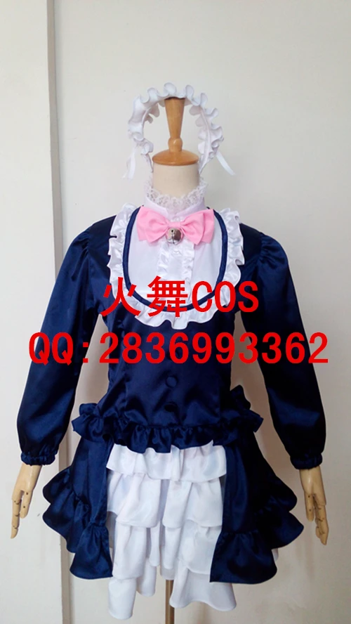 2017 Hot Anime SHOW BY ROCK!! Cyan new Lolita Party Dress Skirt Cosplay Costume Custom-made Any Size