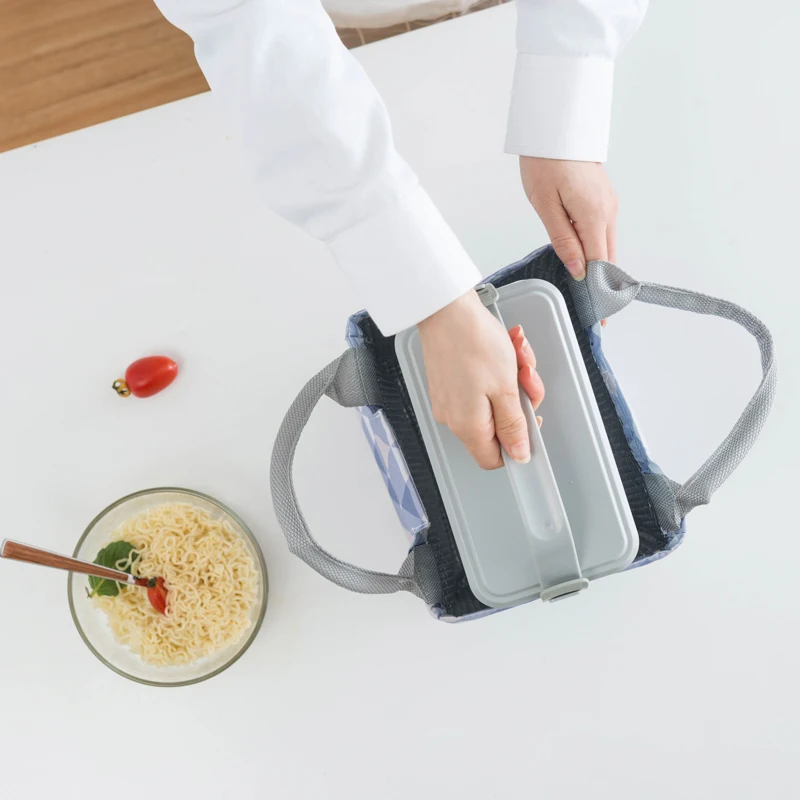 BONAMIE New Portable Thermal Bag Insulation Lunch Bag Women Man Oxford Cloth Picnic Food Cooler Bag Lancheira Bolsa Termica