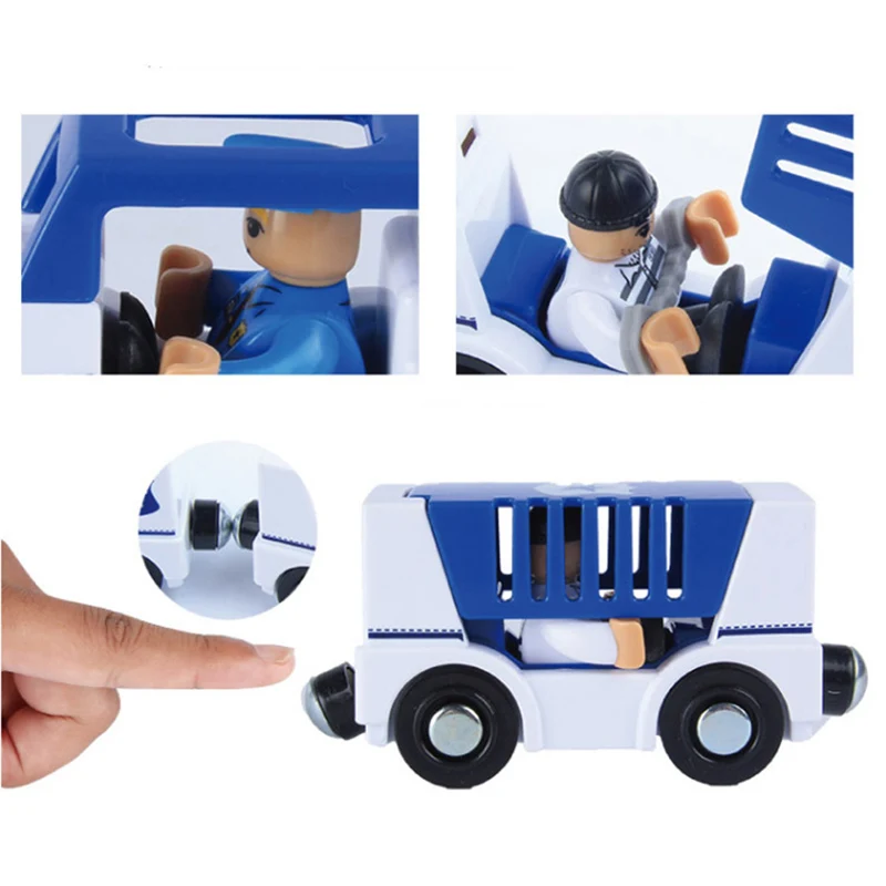 Полицейский игрушечный автомобиль с сигнализатором совместимый колокольчиком