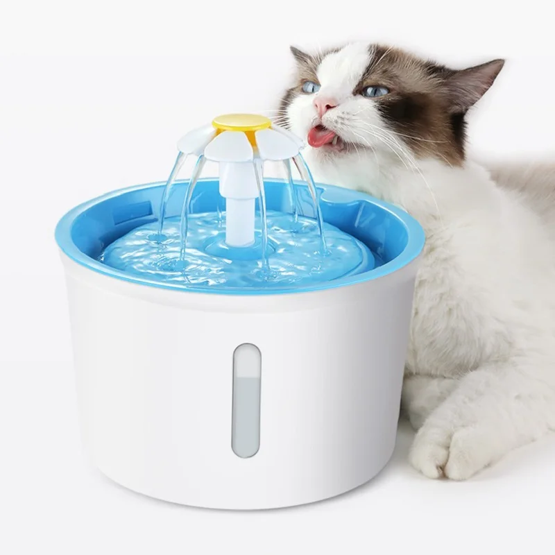 Автоматическая кошачий фонтан 1.6L бутылка с водой для домашних животных