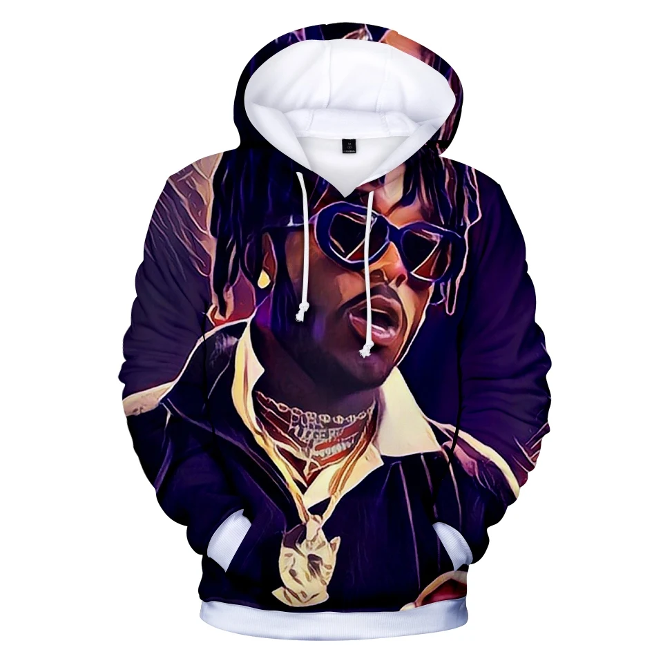 Толстовка Rapper LIL UZI VERT с 3D принтом для мужчин и женщин модная в стиле хип хоп