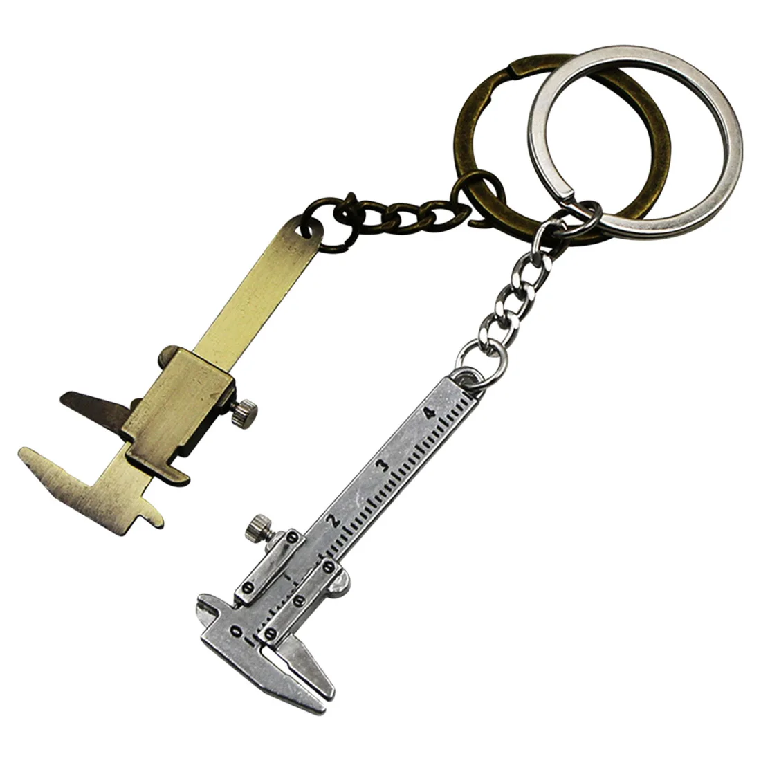 

Measuring Gauging Tools Mini Key Ring Calipers Special Simulation Model Slide Ruler Vernier Caliper Key Chain Key Ring