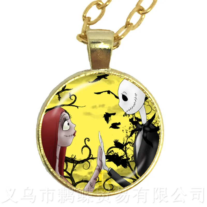 Ожерелье с кабошоном 25 мм для вечевечерние НКИ на Хэллоуин |