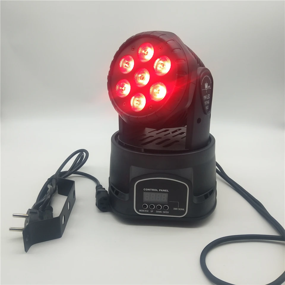 7x12 Вт LED Moving Head Light DMX512 управление RGBW 4в1 диско цвет DJ Вечеринка представление бар