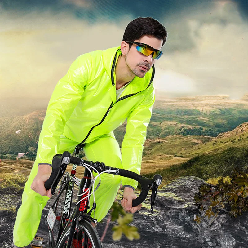 JOSPOWER унисекс водонепроницаемый велосипедный плащ набор ультралегкий