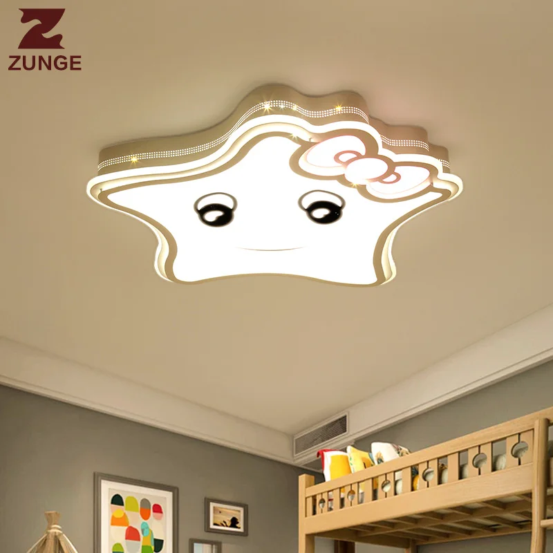 kids bedroom ceiling lamp girls room boy light led star lights child lighting fixtures modem study children ZUNGE | Лампы и освещение