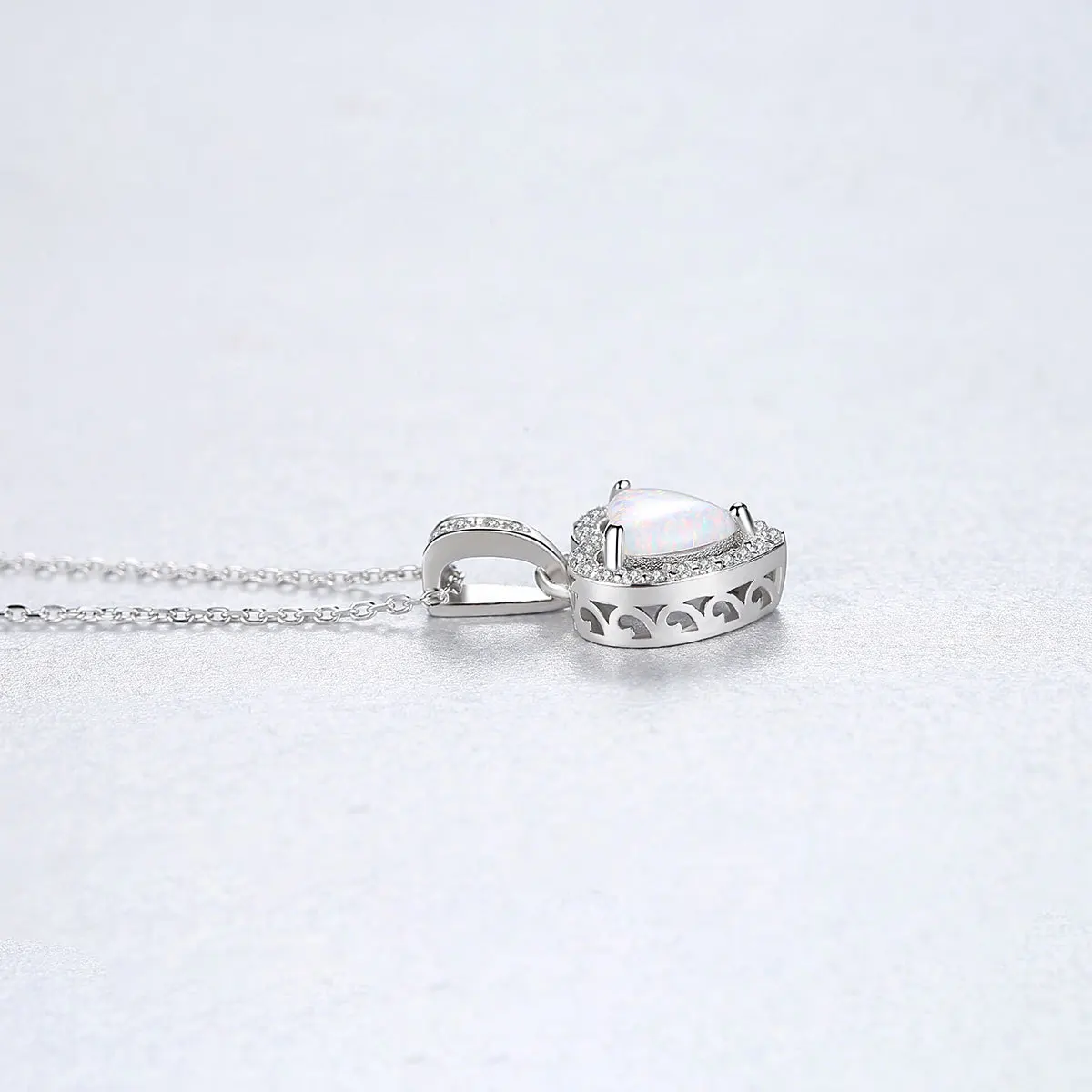 New S925 Sterling Silver Fashion Wild Love Micro Inlay Smart Necklace Can Be Customized | Украшения и аксессуары
