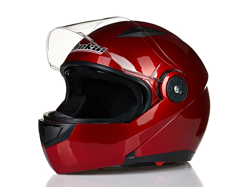 Мотоцикл JIEKAI шлемы с двойным козырьком из углеродного волокна Moto Casco модульный откидной шлем DOT одобренный 115 гоночные мотокроссные шлемы