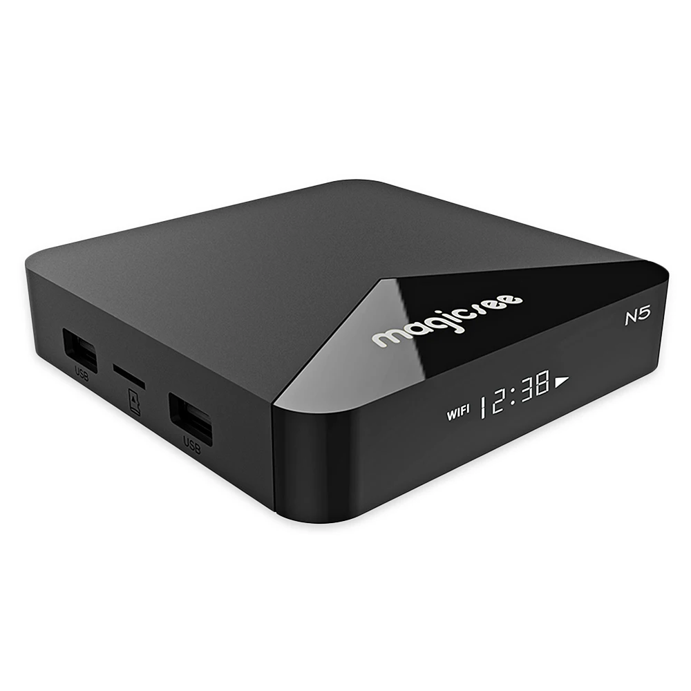 MAGICSEE N5 Android TV Box OS Amlogic S905X 7.1.2 2GB RAM 16GB ROM 2.4G 5G WiFi 100Mbps BT4.1 Support 4K H.265 | Электроника