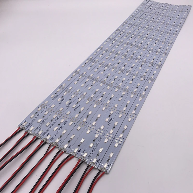 Necen 0,5 м 10 шт. 12V светодиодный успешно выращивайте растения светильник DC12V 5730 светодиодный бар светильник для аквариума парниковых Растениеводство 10 шт./лот