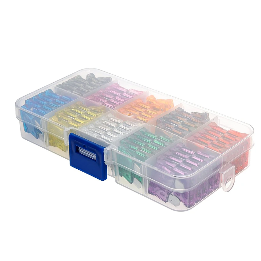 Auto Automotive Car Boat Truck Blade Fuses Assortment Kit 2A 3A 5A 7.5A 10A 15A 20A 25A 30A 35A Fuse Set diy Electronic Pack|Интегральные