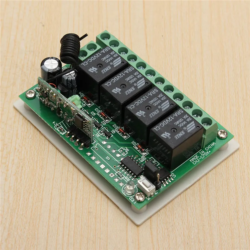 Высокая чувствительность DC 12V 4CH маленький канал RF беспроводной пульт
