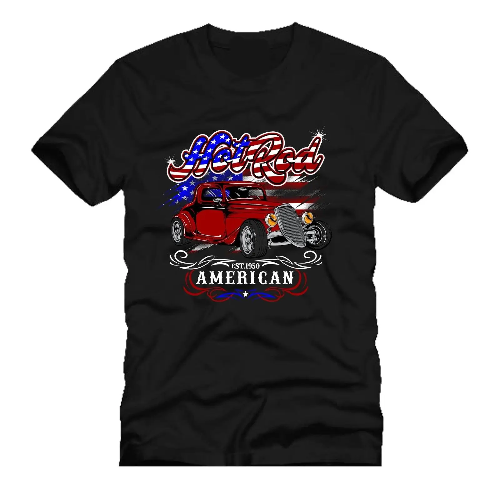 HOT ROD американский обычай gasser mashup dtg Мужская футболка футболки | одежда