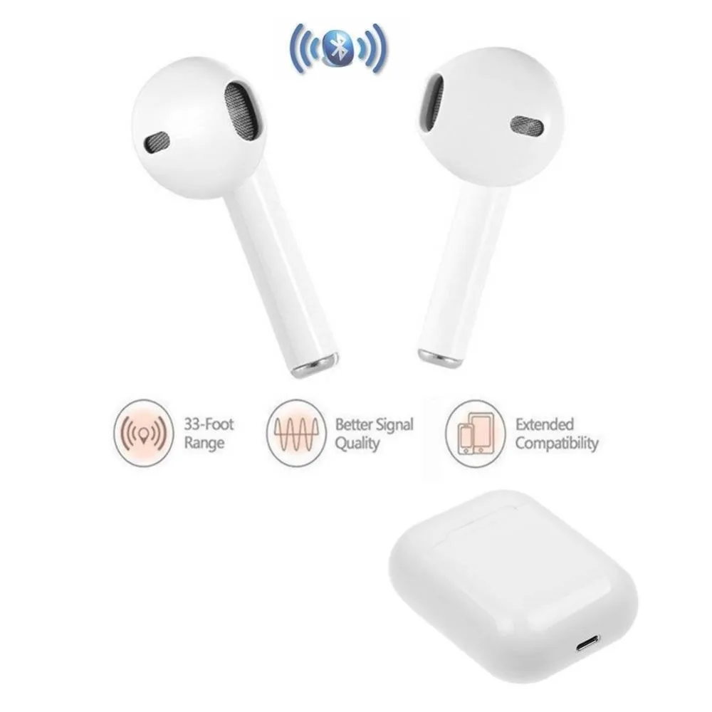 Беспроводные мини наушники вкладыши I8 TWS Bluetooth 4 2 двусторонние стерео музыкальное