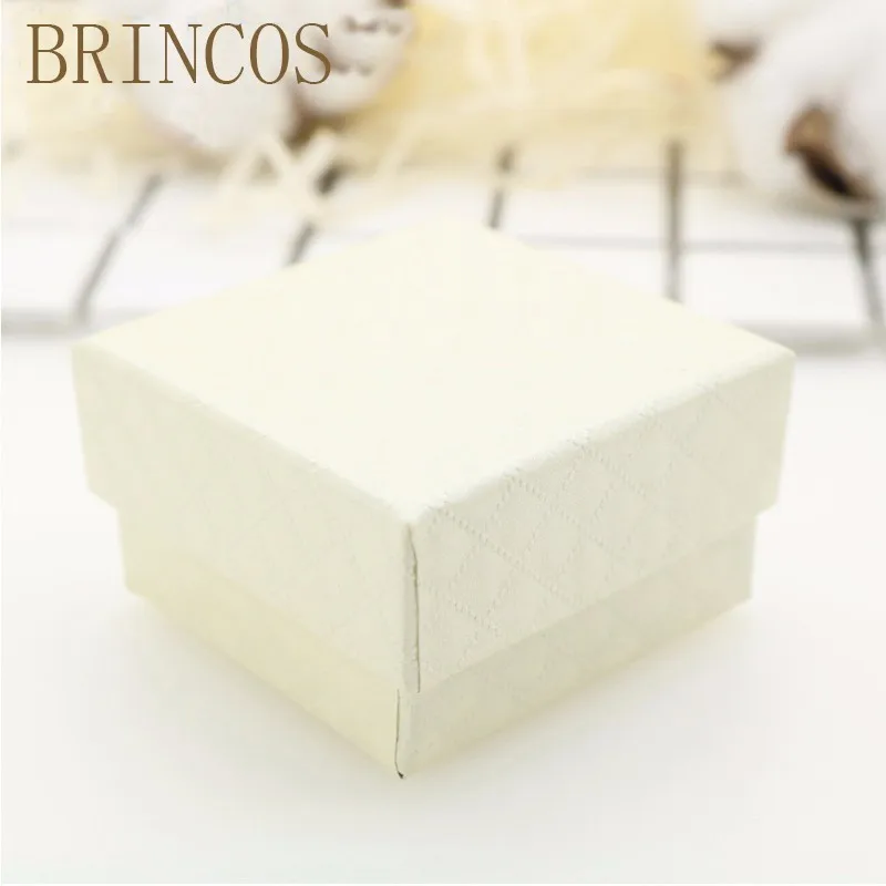 A5X5X3cm Новинка, 1 шт., квадратная коробка-органайзер для ювелирных изделий, обручальное кольцо для сережек, ожерелий, браслетов, Подарочная коробка, держатель, черный, белый, темно-синий c - Цвет: A5X5X3cm