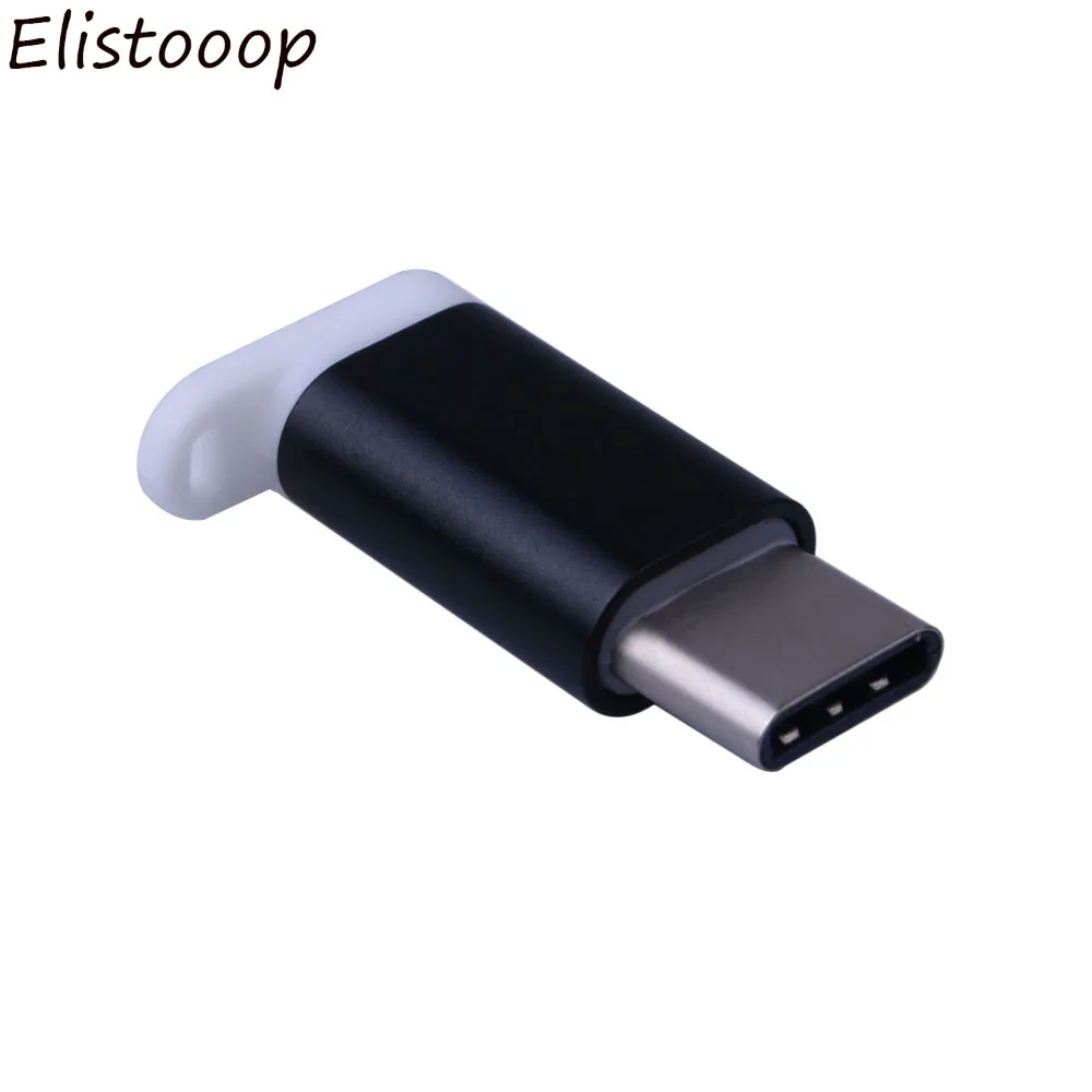 Elistooop Тип C разъем USB 3 1 штекер на Micro гнездо адаптер для передачи данных Конвертер