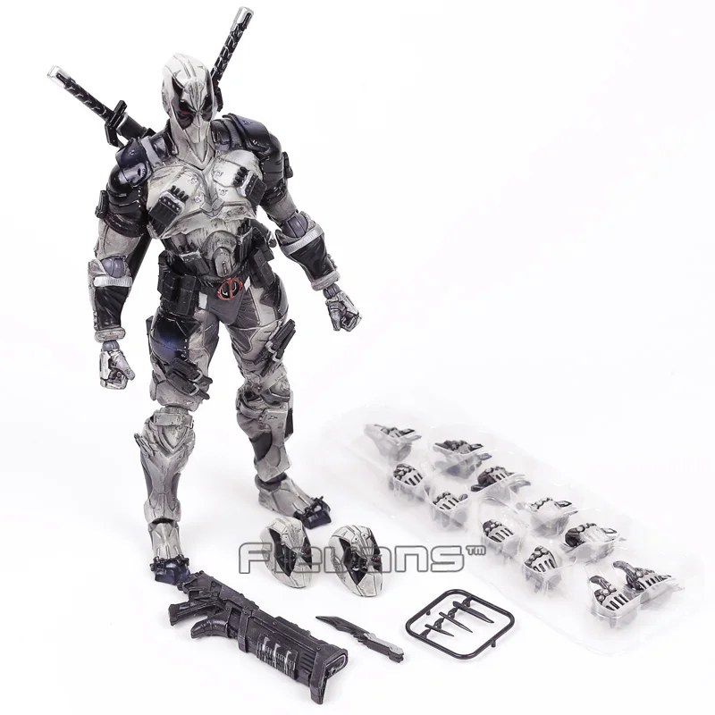 PLAY ARTS KAI Deadpool ПВХ фигурка Коллекционная модель игрушки 25 см 2 цвета