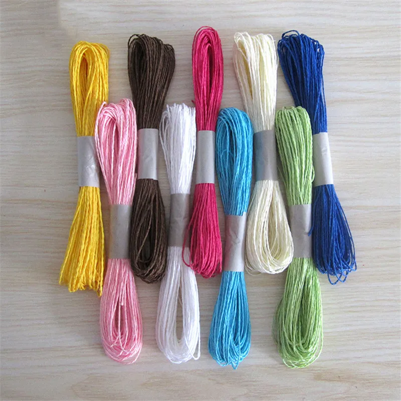 30m/Lot Paper Cords for Kids Children Colorful Thread Rope DIY Handmade Craft Home Wall Decoration Accessories Cord String | Дом и сад