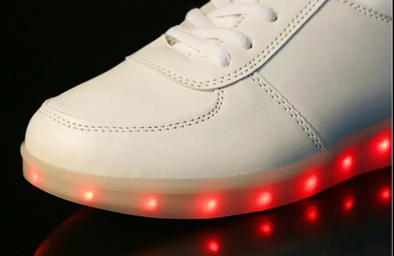 Led luminous Shoes For Boys girls Fashion Light Up Casual kids Outdoor new simulation sole Glowing children sneaker | Детская одежда и