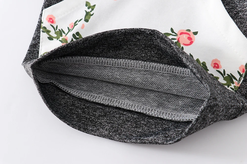 Newborn Infant Baby Girls Floral Clothes Set Long Sleeve Hooded Tops Hoodie Pants Headband Flower 3PCS Set Toddler Clothing