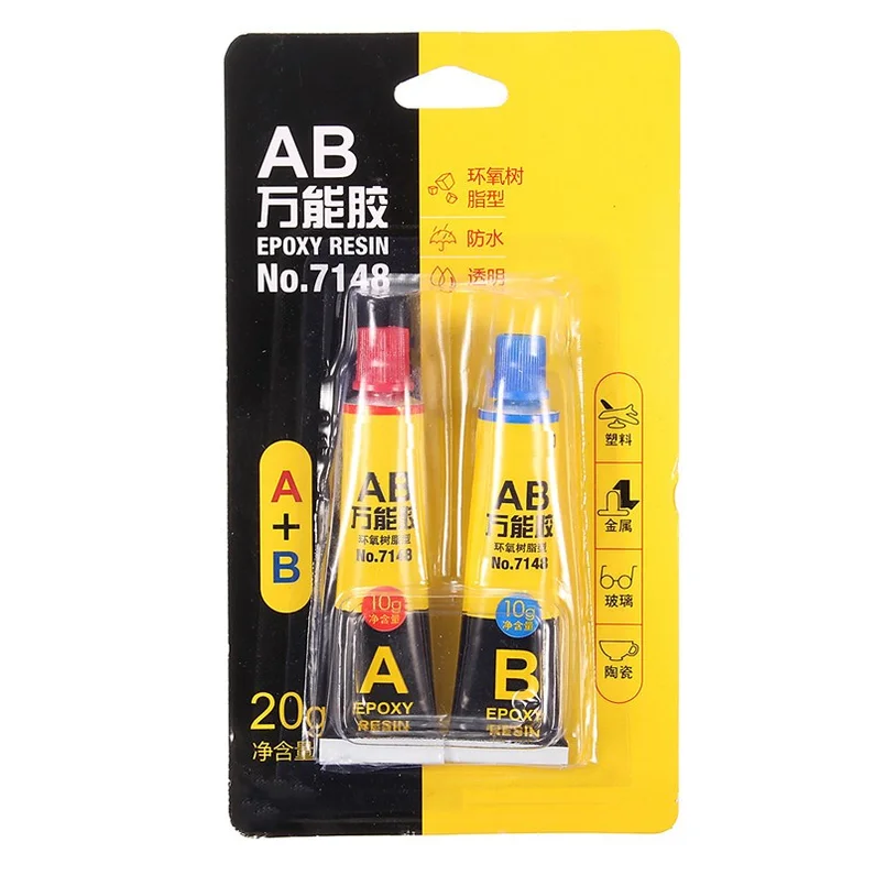 Новый 2 шт./компл. эпоксидная смола контактный клей супер для стекла металла