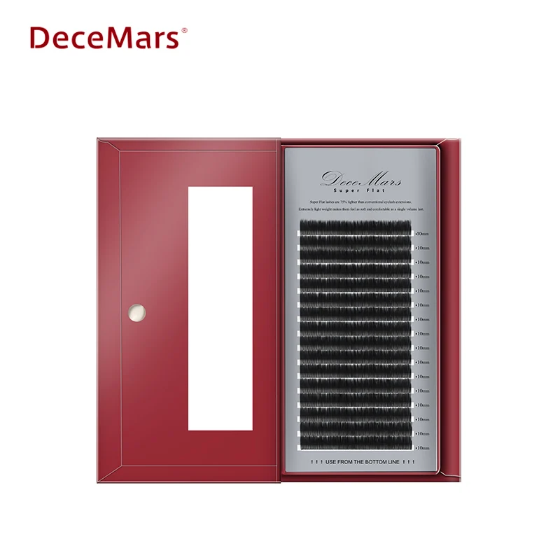 6 упаковок DeceMarsNew матовые плоские накладные ресницы отдельные норковые 0 15 20