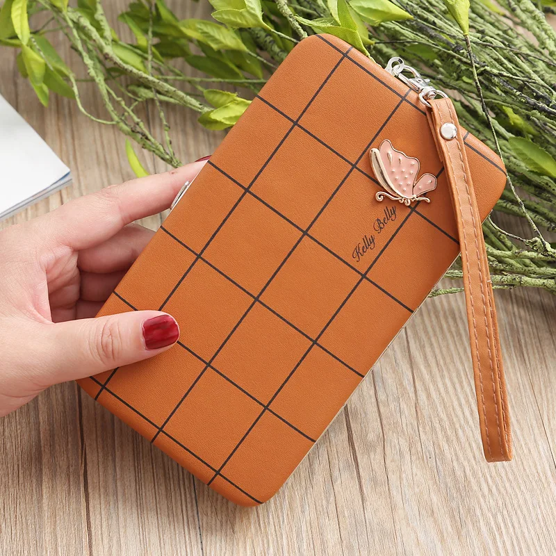 2019 новый женский длинный кошелек модный для мобильного телефона из