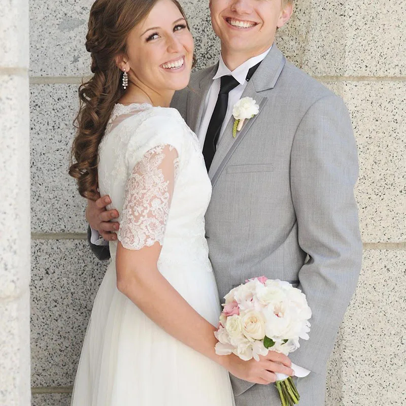 LORIE свадебное платье принцессы трапециевидной формы с аппликацией кружевной